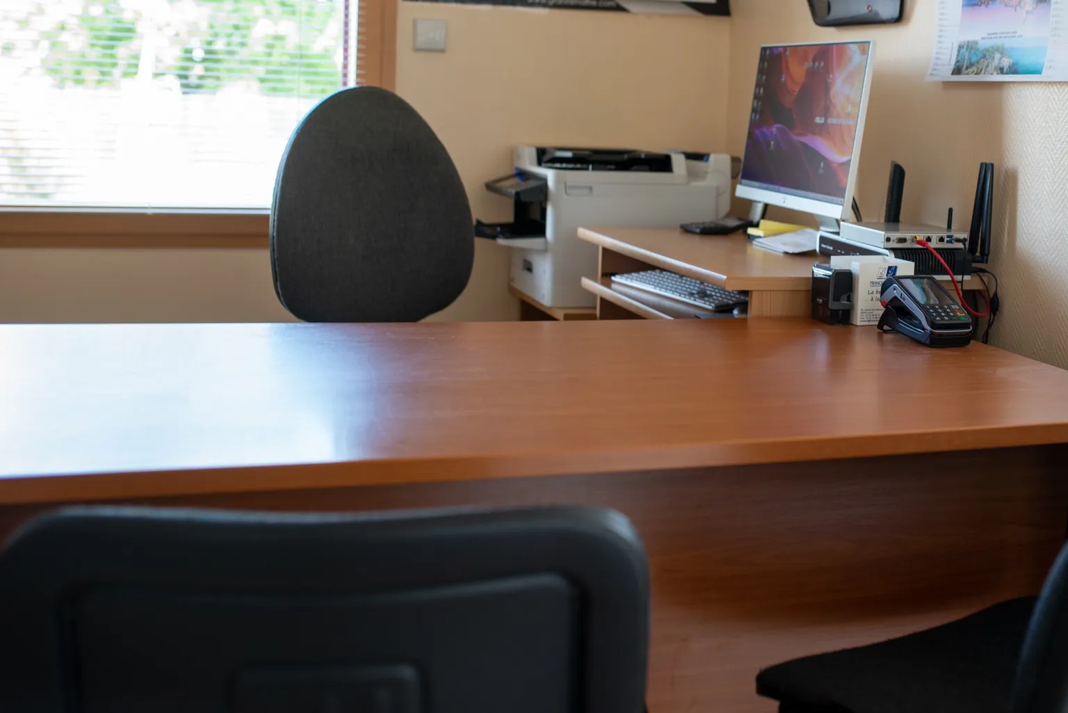 Bureau d'un conseiller funéraire pour l'organisation d'obsèques